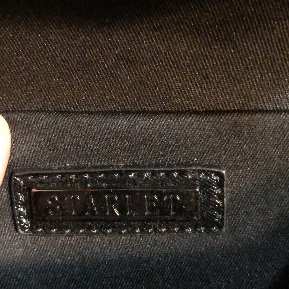 Starlet Black Metal Clutch with chain Strap - Picture 7 of 8